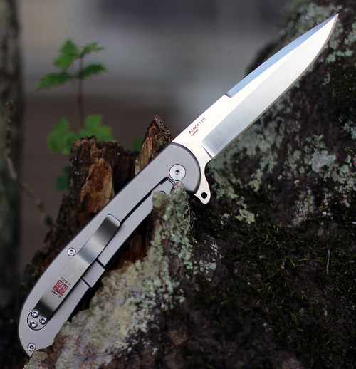 Al Mar Ultralight Titanium Framelock, 4116  4" TC4 Titanium, Plain Blade, Titanium Handle