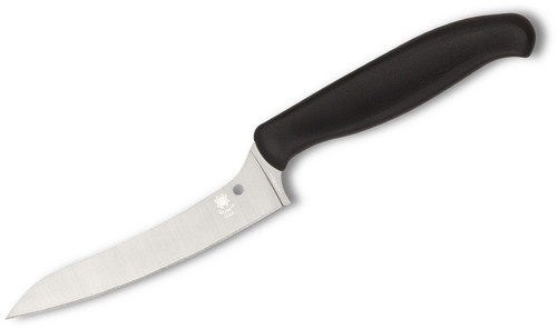 Spyderco™ Utility Knife Kitchen Cutlery Black Polypropylene MBS-26  Stainless K05PBK