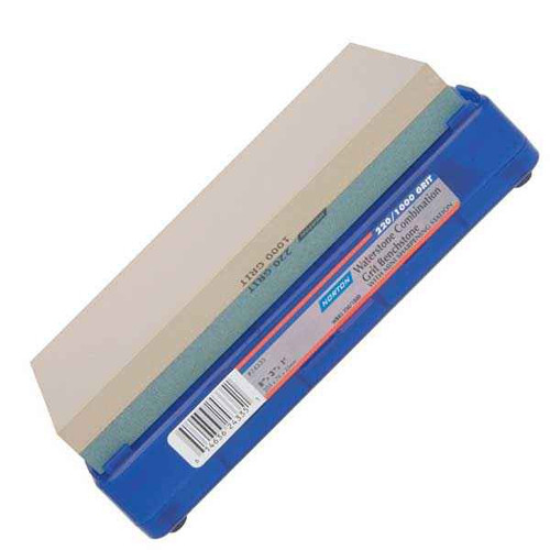 Norton 220/100 Grit Combination Waterstone w/Plastic Storage Case