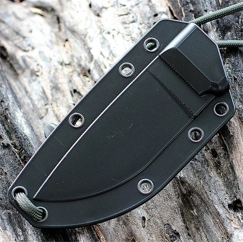 ESEE-3 Fixed Blade ESEE-3S-MB-OD-CO Injection Molded Sheath MOLLE Back Detail View
