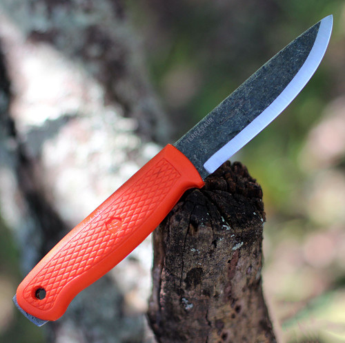 Condor Terrasaur Fixed Blade CTK3947-4.1, 4.15" 1095 Carbon Steel, Orange Polypropylene Handle