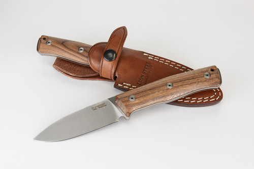 LionSteel B35ST 3.54" Sleipner Steel Satin Blade, Santos Wood Handle