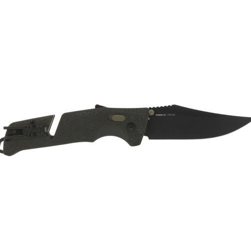 SOG 11120357 Trident MK3 AT-XR 3.75" D2 Black Plain Edge, Olive Drab GRN Handles