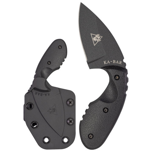 Ka-Bar TDI Investigator KA1493, 2.75" Black AUS-8S Plain Blade, Nylon Handles, Black Kydex Sheath