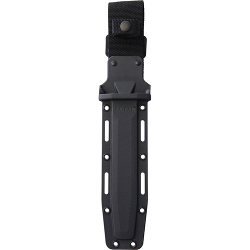 Ka-Bar D2 Extreme Fixed Blade KA1292, 7" Black D2 Plain Blade,  Kraton G Handle, Kydex Sheath