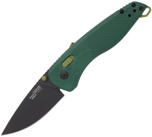 SOG 11410457 Aegis MK3-AT 3.13" D2 Drop Point, Forrest and Moss GRN Handles