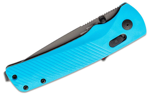 SOG 11180457 Flash MK3 AT-XR 3.45" D2 Partially Serrated Edge, Civic Cyan GRN Handles
