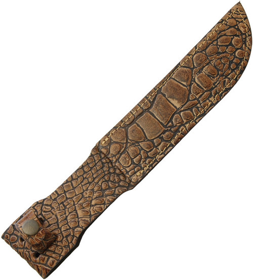 13" Fixed Blade Belt Sheath, Fits up to 7" Blade, Alligator Leather