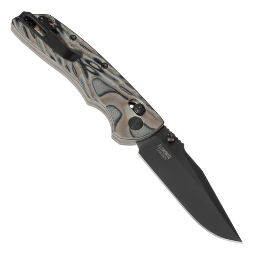 Hogue Deka ABLE Lock (HO24277) 3.25" CPM-20CV Black Cerakote Clip Point Plain Blade, Dark Earth G-Mascus G10 Handle