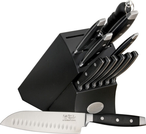 Case Nine Piece Kitchen Knife Block Set Walnut Handles - Smoky Mountain  Knife Works