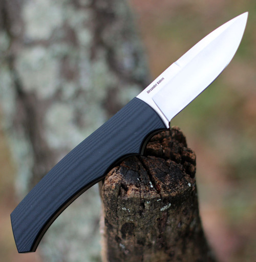 Civivi M2 Backup Fixed Blade Knife C2016C, 3.09" Satin D2 Plain Blade, Black G10 Handle