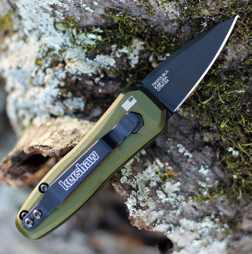 Kershaw Launch 4 KS7500OLBLK, 1.9" CPM154 Plain Blade, Blue Anodized Aluminum Handle