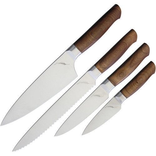 Case Nine Piece Kitchen Knife Block Set Walnut Handles - Smoky Mountain  Knife Works