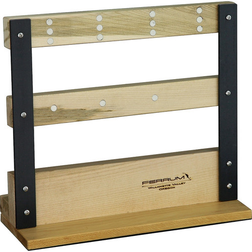 Ferrum Large Magnetic Maple Wood Knife Block, Holds 4 Knives