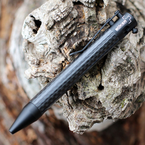 Boker Plus K.I.D. cal .50 Carbon Tactical Pen Carbon Fiber Body