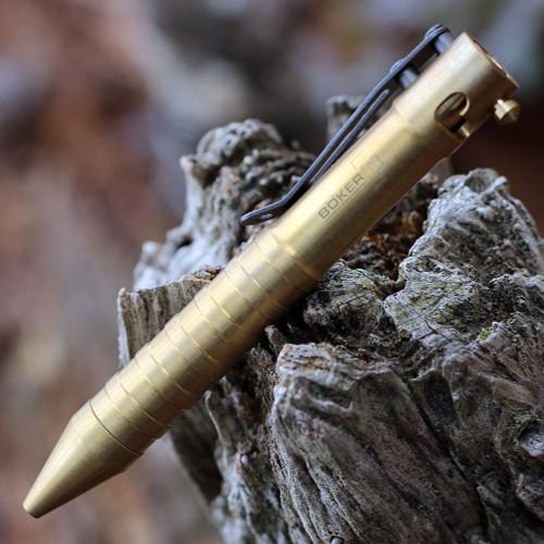 Boker Plus 09BO063 K.I.D. Cal 50  Brass Tactical Pen