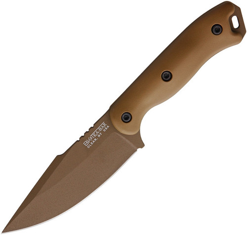 Becker (Ka Bar) BK18 Harpoon, 4.5" Brown Coated 1095 Cro-Van Carbon Steel Blade, Ultramid Handle
