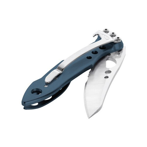 Leatherman Skeletool KBX (832383), 2.6" 420HC SS Combo Blade, Denim Blue Anodized Aluminum Handle