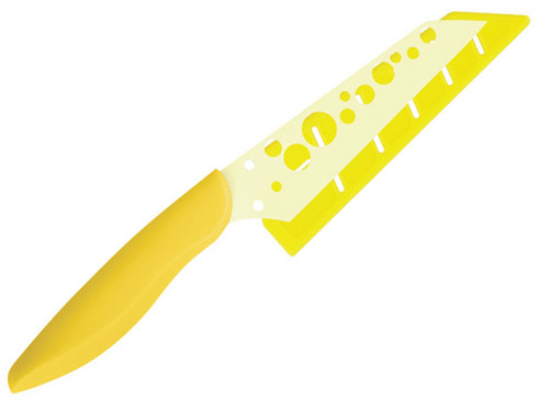 Kershaw Pure Komachi 2 Series Cheese Knife AB5073, 4-1/2" Blade, Yellow Handle
