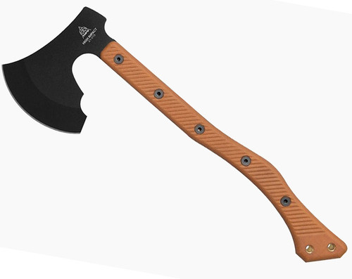 TOPS Knives VI AX, Polished Blade, Black Handles O-Rings