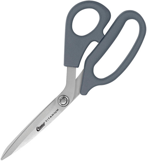 Clauss 8" Ultraflex® Bent Shear 18081, Titanium Bonded Blades, Gray Ultraflex Handles
