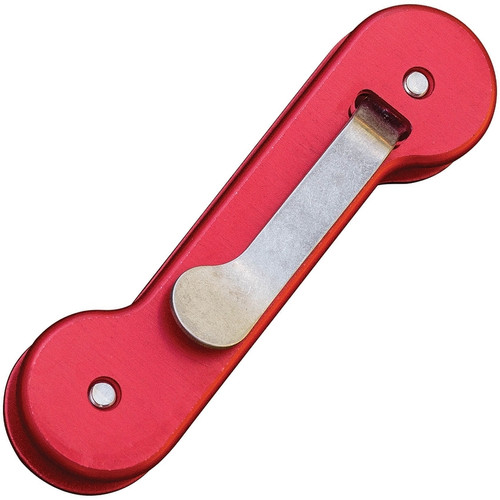 KeyBar Anodized Aluminum Red - Key Holder/Organizer (Holds up to 12 Keys)