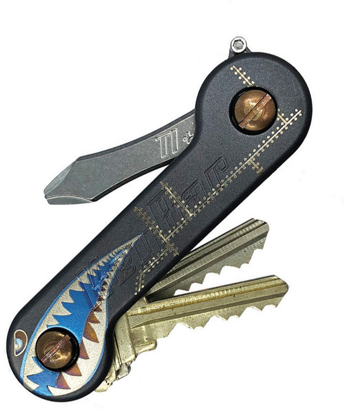 KeyBar Titanium Stealth Bomber - Key Holder/Organizer (Holds up to