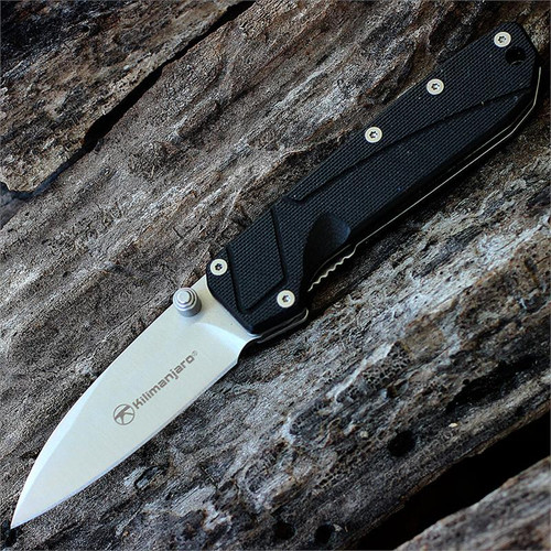 Kilimanjaro, 910200, Prota, Express Spring-Assist folder, Black G-10 Handle