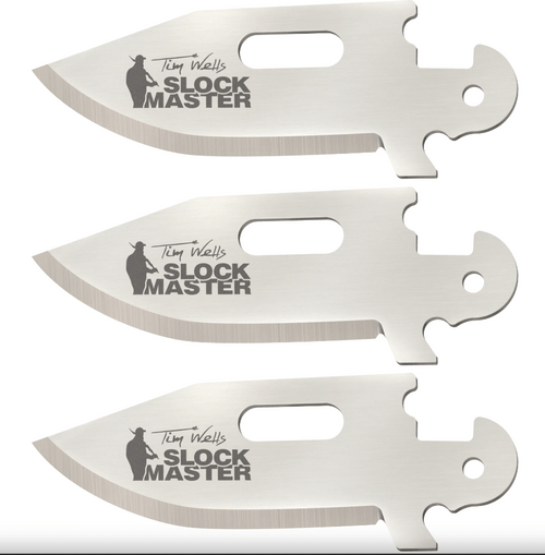 Cold Steel Click N Cut 3.5" 420J2 Steel Clip Point Replacement Blades 3 Pack, CS-40AP3G