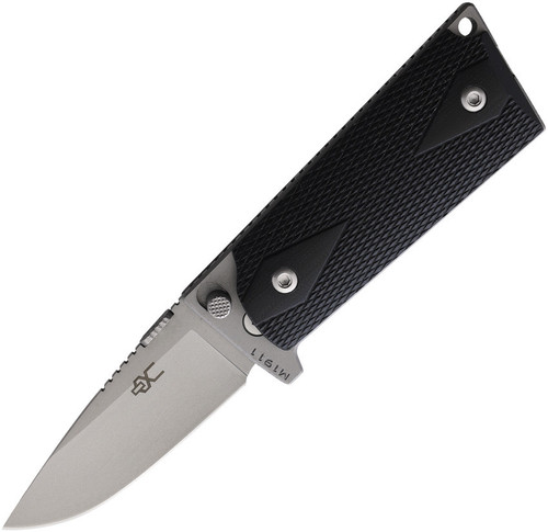 Ultimate Equipment M1911 Compact Hammerhead UECLGB, 3.2" 440C Stainless Steel Satin Blade, Black Checkered G-10 Handle