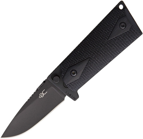 Ultimate Equipment M1911 Compact Hammerhead UECKGB, 4.2" 440C Stainless Black Titanium Blade, Black Checkered G-10 Handle