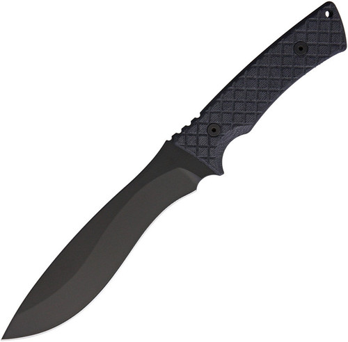 Spartan Blades Machai Fixed Blade 2BKBK, 6.6" 1095 Cro-Van Black Plain Blade, Black Micarta Handle