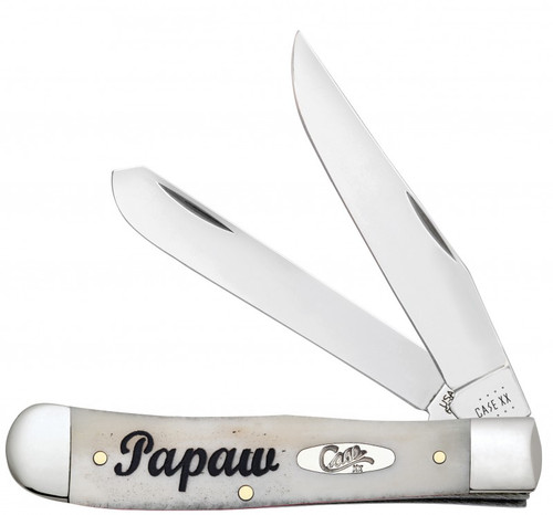 Case Slimline Trapper 13312, Smooth Natural Bone