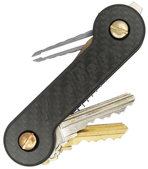 KeyBar Titanium Stealth Bomber - Key Holder/Organizer (Holds