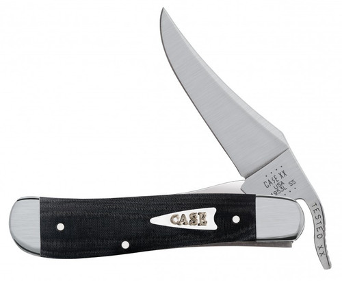 Case Russlock 27734 Smooth Black Micarta Handle (101953L SS)