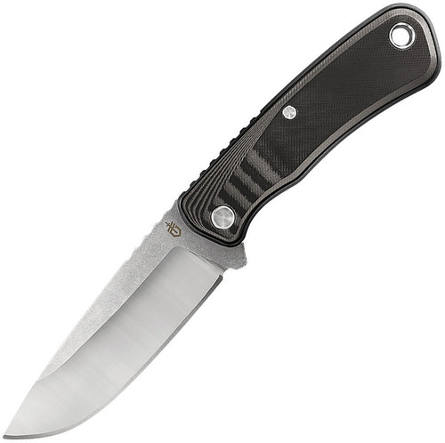 Gerber Downwind Caper G1816, 4.25" 7Cr17MoV Stonewashed Blade, Gray G-10 Handles