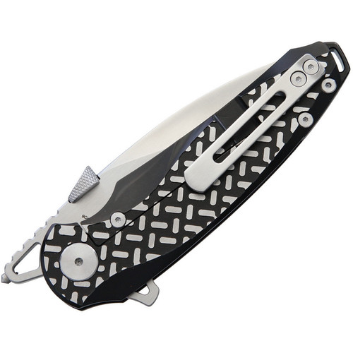 Krudo Knives Revolute - Black Stainless Steel (3.45" Satin) KMAV303