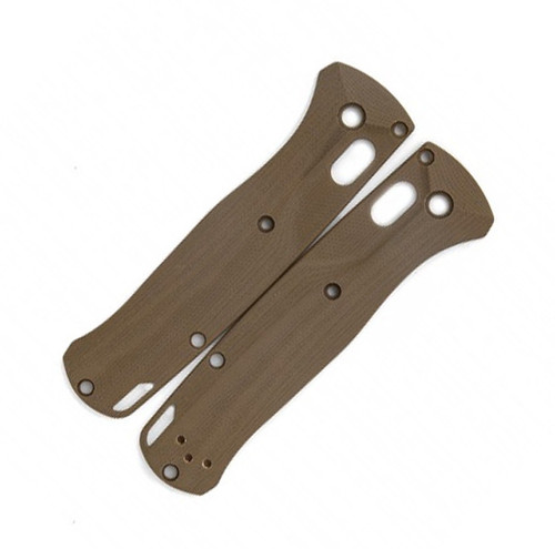 Flytanium Crossfade Earth Brown G-10 Scales - for Benchmade Bugout