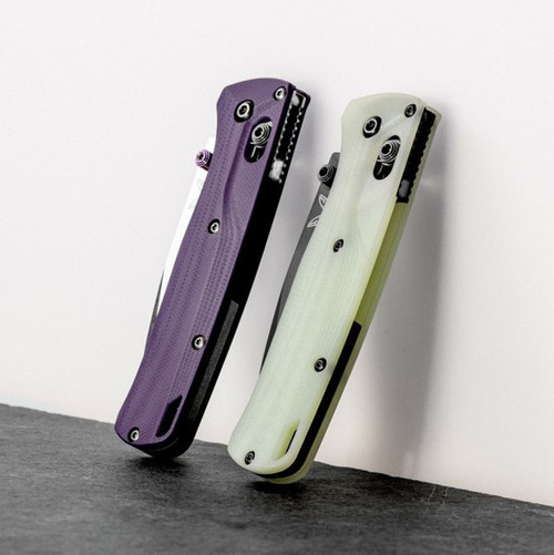 Flytanium Crossfade Purple Haze G-10 Scales - for Benchmade Bugout