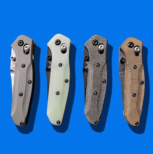 Flytanium Gray G-10 Scales - for Benchmade Mini Osborne 945