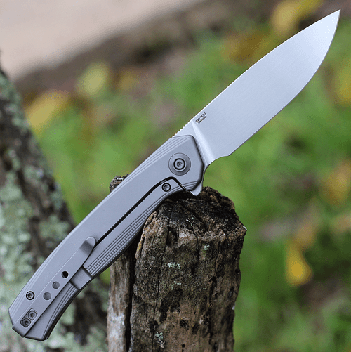 WE Knife Co. Seer - Gray  Ti (3.48" CPM-20CV) 20015-3 Limited Edition