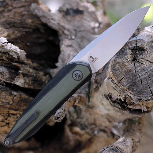 WE Knife Co. Black Void Opus - Black Ti / Green CF (2.84" CPM-20CV SW) 2010V-2 (Pre-Order)