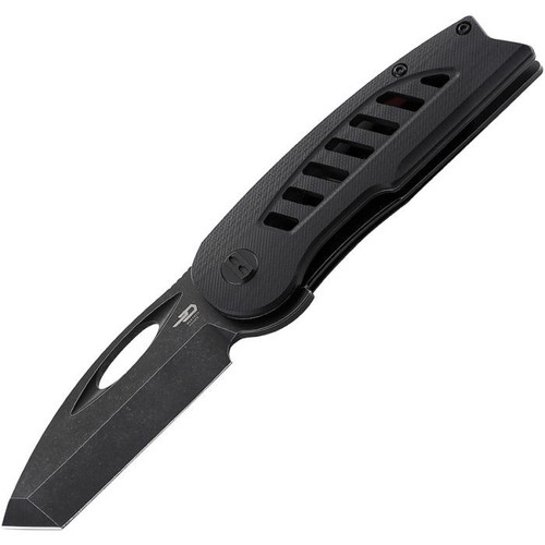 Bestech Explorer 2.87" Black D2 Tanto Blade, Black G-10 Handle - BG37D