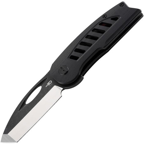 Bestech Explorer 2.87" Two Toned D2 Tanto Blade, Black G-10 Handle - BG37A