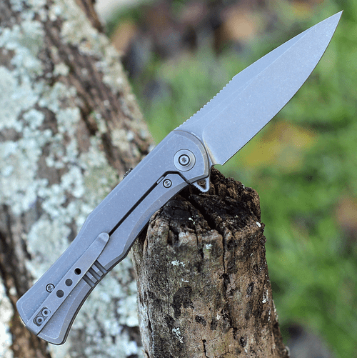 WE Knife Primoris Gray Ti (3.5" CPM 20CV Gray SW) 20047A-1