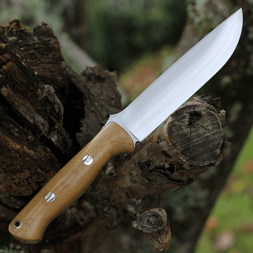Bark River Bravo 1.5 - Natural Micarta (6" A2) 07-113M-NC