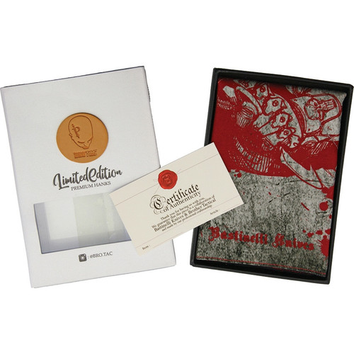 Bastinelli Creations Limited Handkerchief - Red & Gray (BAS230)