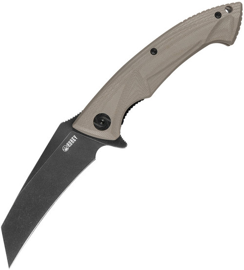 Kubey 2021 New Anteater - Tan G-10 (3.5" D2 Black) KU212C