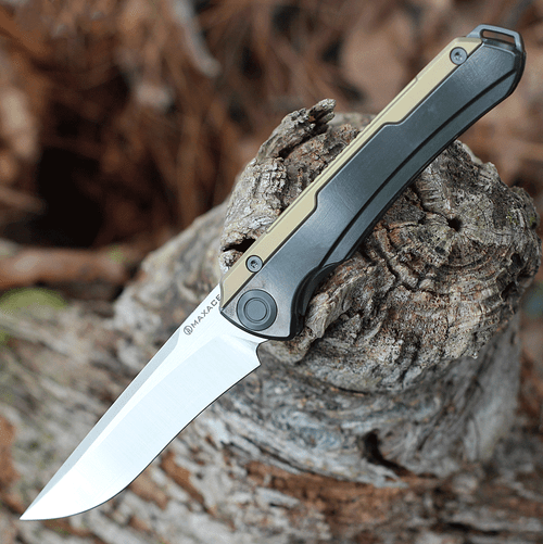 Maxace Knives Unicorn Butterfly Knife Satin / Stonewash Spearpoint