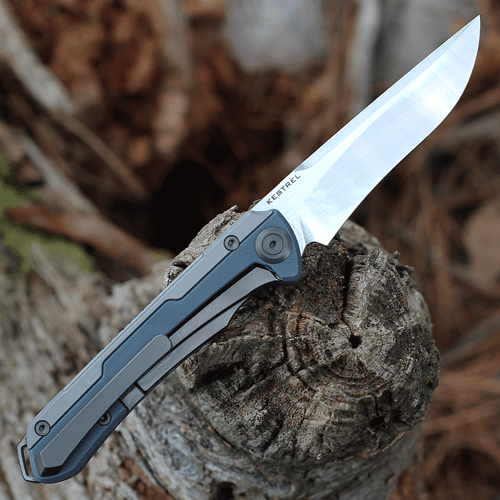 Maxace Kestrel Front Flipper - Gray G-10  (3.62” M390 Satin) MKT202